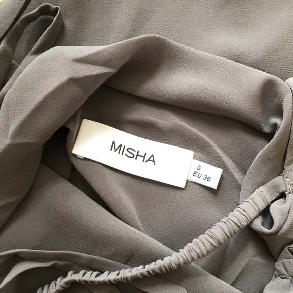 MISHA Olivette Georgette Maxi Dress - Gull grey - Picture 9 of 10